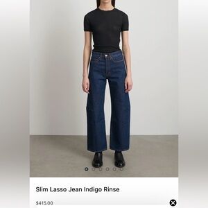 Designer B sides Lasso Jean Indigo Rinse size 25 100% cotton Japanese denim nice